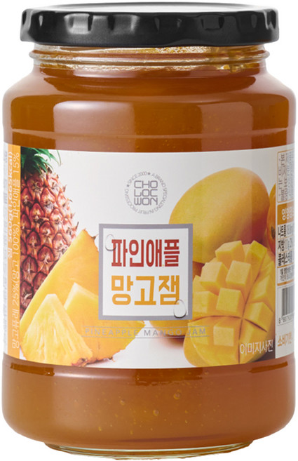 초록원 파인애플 망고잼, 560g, 1개