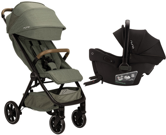 뉴나 트래블 시스템 트래블 lx 유모차 + 피파 어반 카시트 방문설치, 파인(유모차), 캐비어(카시트)