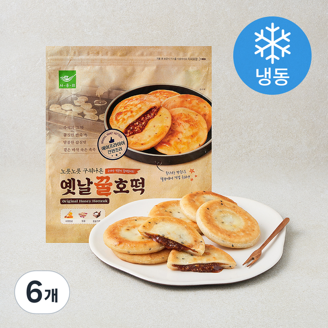 사옹원 옛날꿀호떡 (냉동), 80g, 6개, 10개입