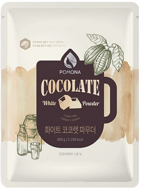 포모나 화이트 코코렛 파우더 코코아분말, 800g, 1개입, 1개