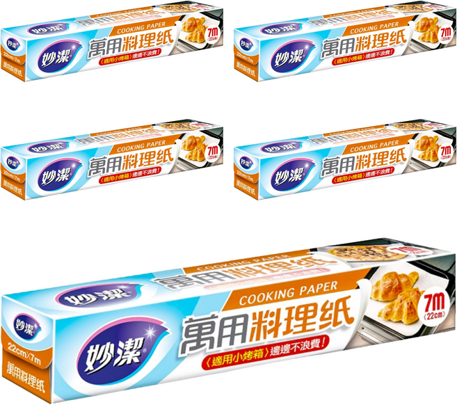 妙潔 萬用料理紙, 7m, 1捲, 5盒
