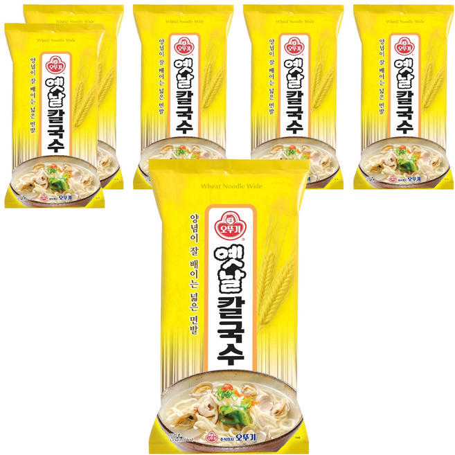 오뚜기옛날 칼국수, 1.5kg, 6개