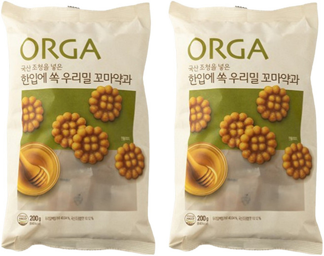 ORGA 一口我們的小麥迷你藥菓, 200g, 2個