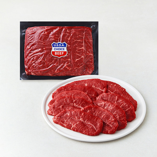 미국산 초이스 부채살 구이용 (냉장), 600g, 1개