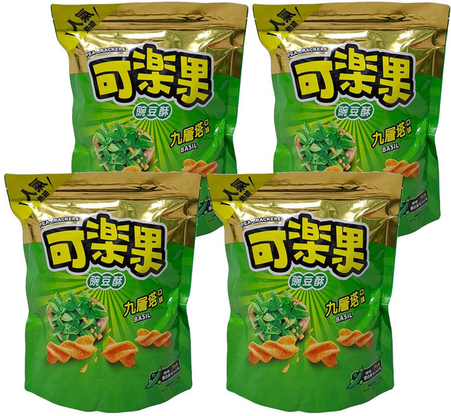 可樂果 九層塔口味, 315g, 4包