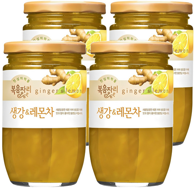 복음자리 생강 앤 레몬차, 500g, 1개입, 4개
