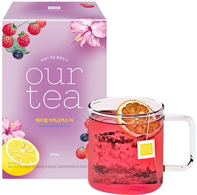 아워티 베리썸 히비스커스티, 14.8g, 20개입, 1개