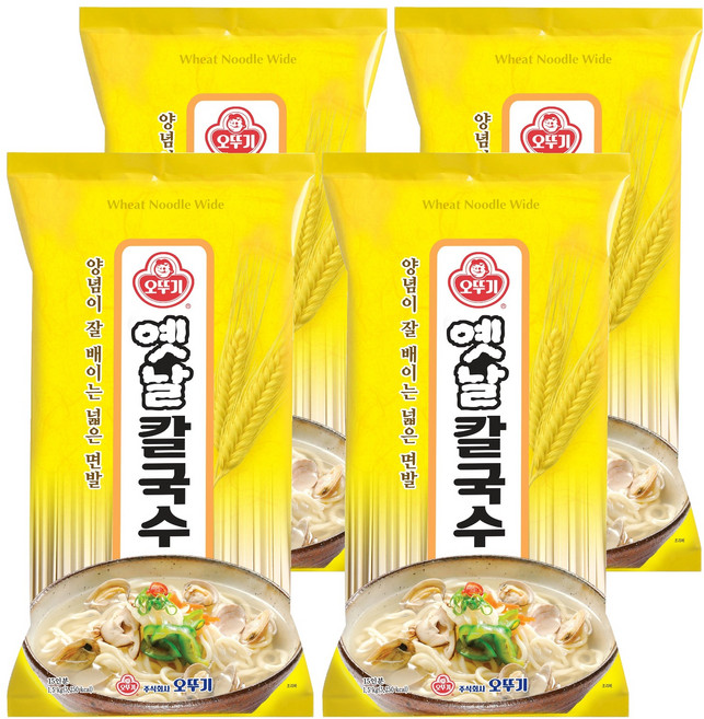 오뚜기옛날 칼국수, 1.5kg, 4개