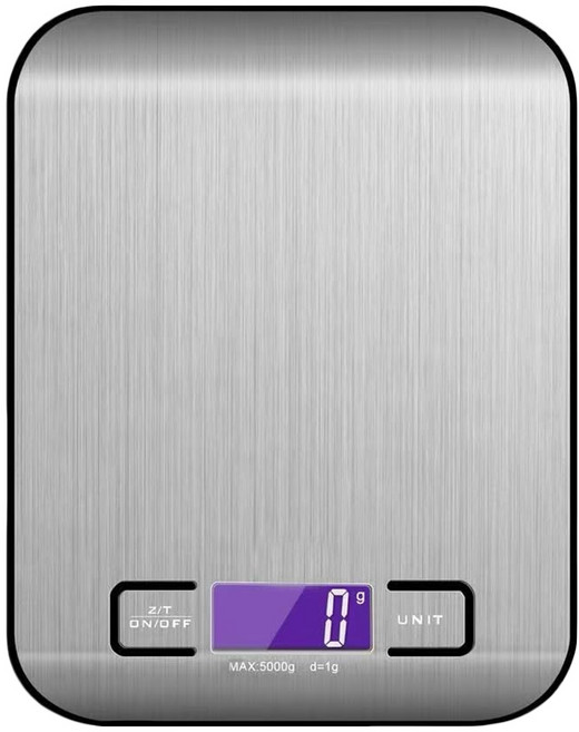 mesqool 不銹鋼多功能電子秤 18 x 14 x 1cm 銀色 300g, 單一商品, 1個