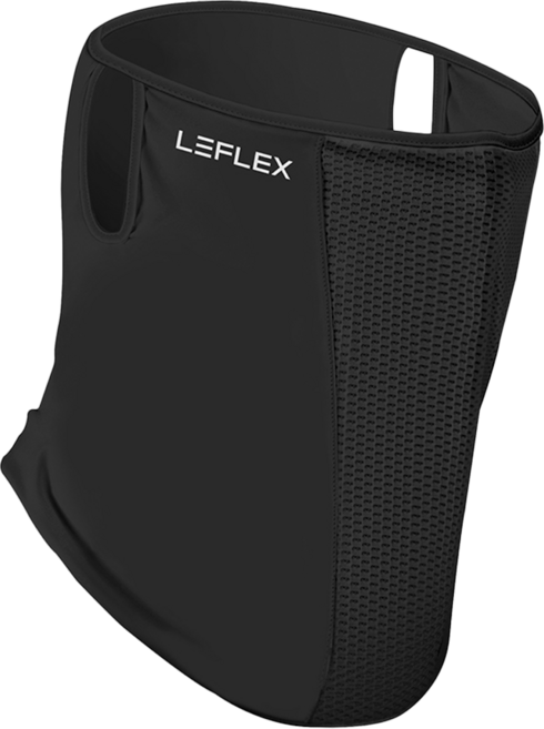 LEFLEX 防紫外線運動面罩, 黑色, 1個