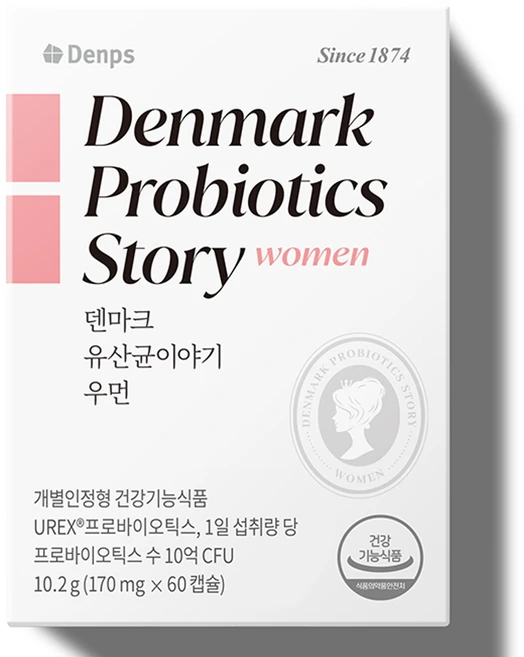 덴프스 덴마크 유산균이야기 우먼, 60정, 1개 - 쿠팡