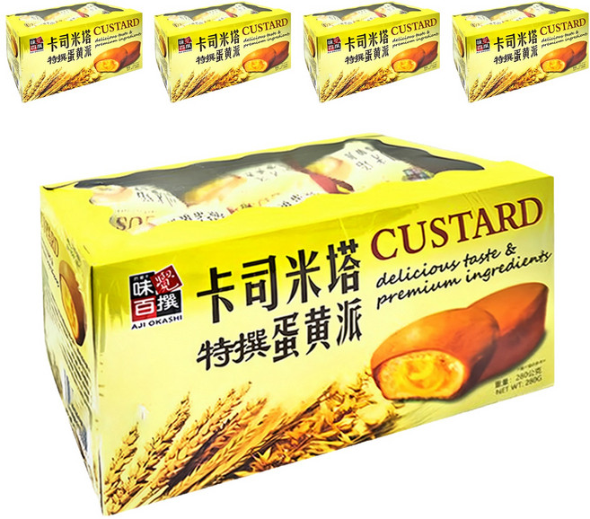AJI OKASHI 味覺百撰 蛋黃派, 280g, 5盒