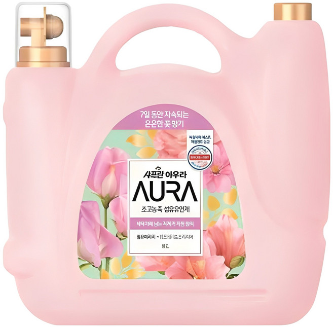 아우라 초고농축 섬유유연제 윌 유 메리 미 본품, 8L, 1개