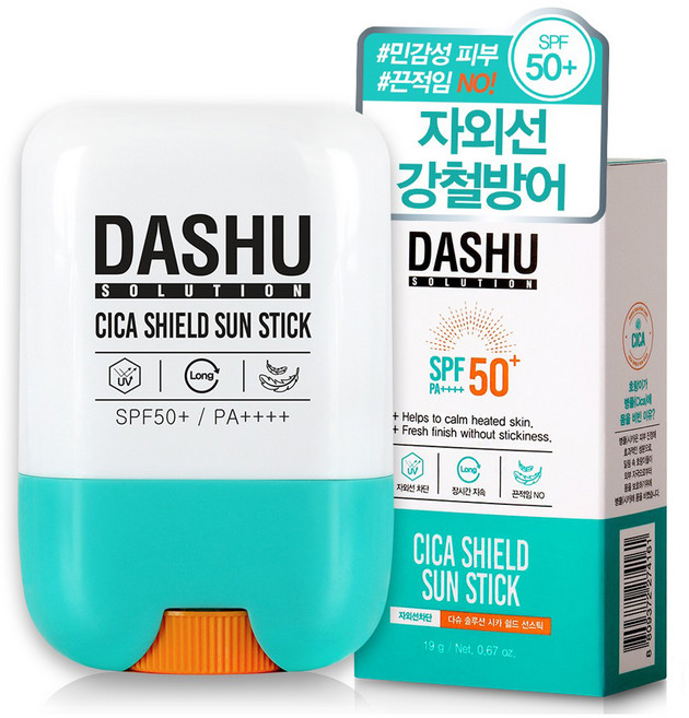 다슈 솔루션 시카 쉴드 선스틱 SPF50+ PA++++, 19g, 1개