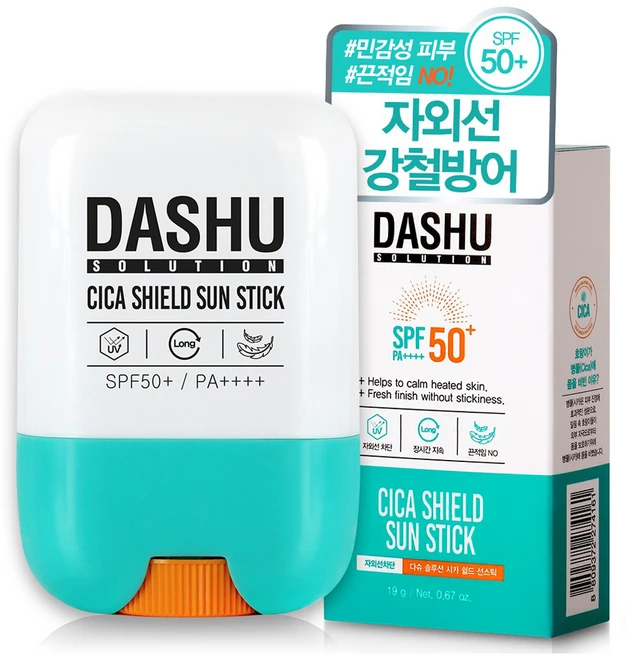 다슈 솔루션 시카 쉴드 선스틱 SPF50+ PA++++, 19g, 1개 - 쿠팡