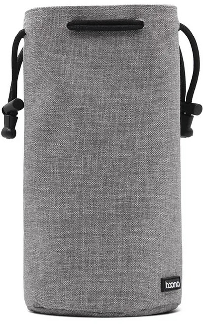 부나 프리미엄 카메라 렌즈 파우치 L, 그레이, 1개