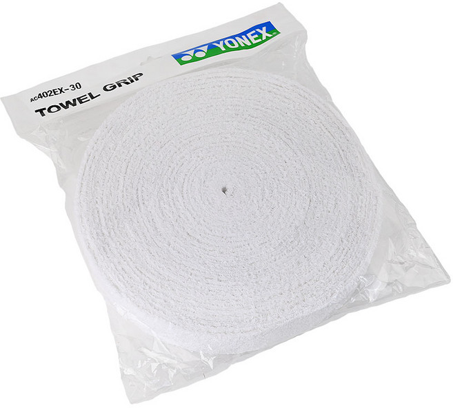 요넥스 타올그립 배드민턴라켓 그립 테이프 AC-402EX-30, 화이트, 1개