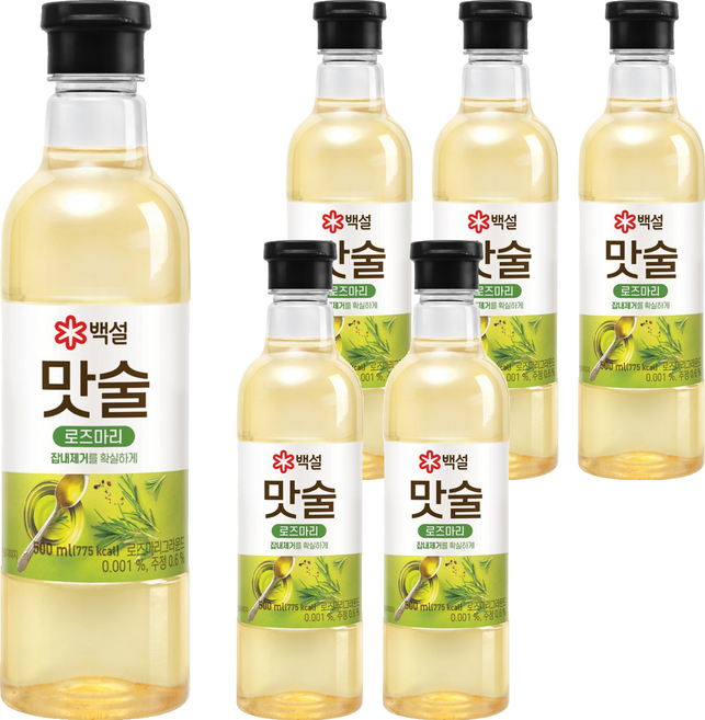 백설 맛술 로즈마리, 500ml, 6개