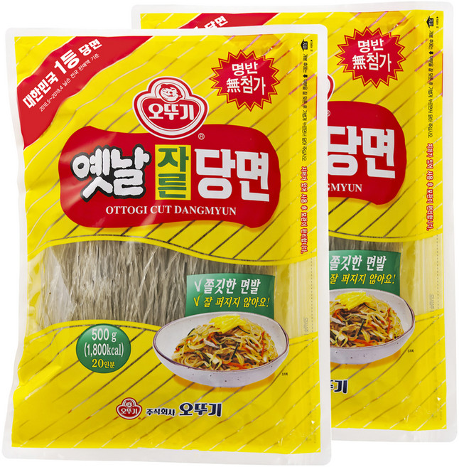 오뚜기옛날 자른당면, 500g, 2개