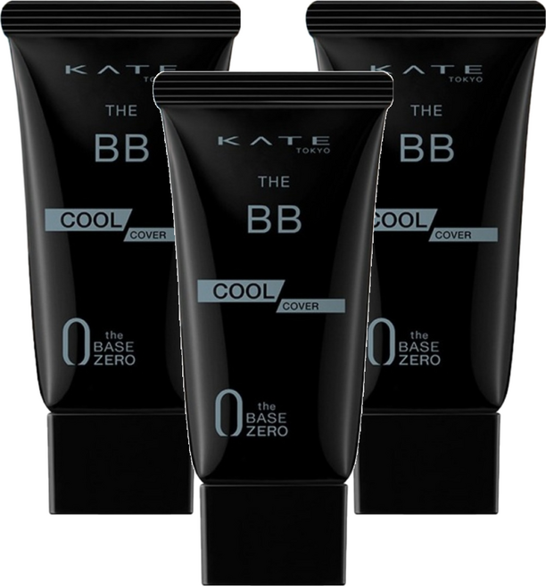 KATE 凱婷 零瑕肌密高遮瑕BB霜 涼感 SPF24 PA+++, EX-1, 30g, 3條
