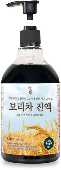 더해담 저당 보리차 진액, 870g, 1개
