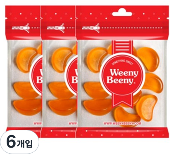 Weeny Beeny 橘子軟糖, 50g, 6個