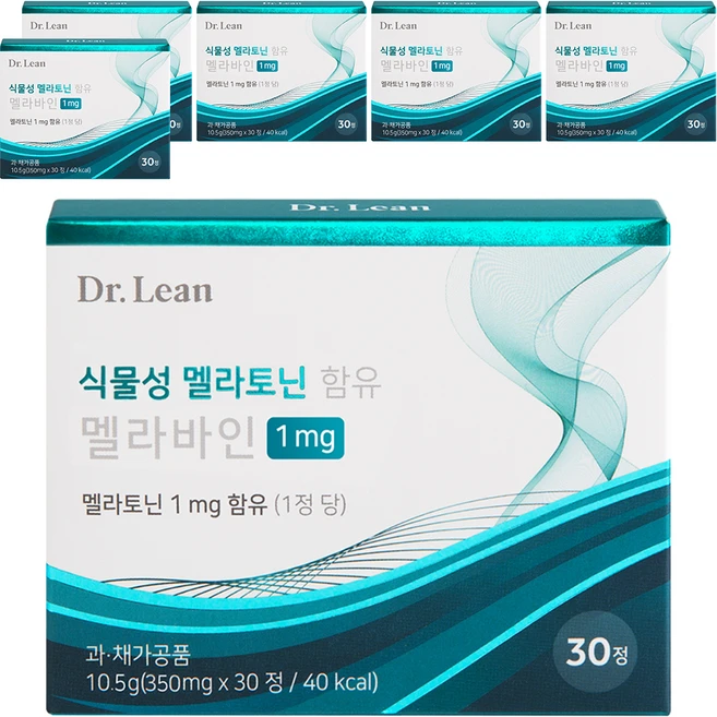 닥터린 식물성 멜라토닌 함유 멜라바인, 30정, 6개 - 쿠팡