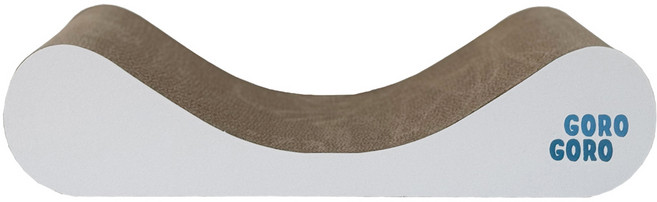 gorogoro 고양이 빅사이즈 소파 스크래쳐, 화이트, 1개