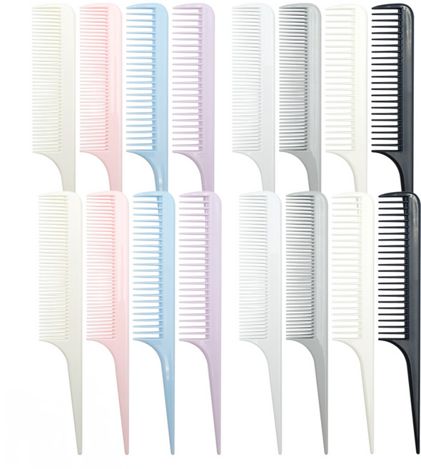 뷰니나 데일리 미니꼬리빗 8종 x 2p 세트, 1개, 혼합색상