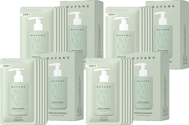 수아담누팡 저자극 고보습 고영양 프로틴 휴대용 샴푸 5p, 4개, 50ml