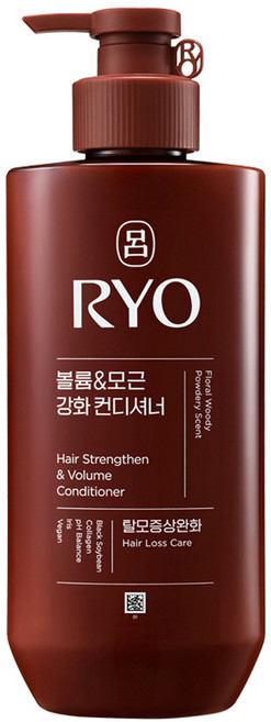 RYO 呂 韓方頭皮瞬效修護潤髮乳 豐盈蓬鬆, 480ml, 1件
