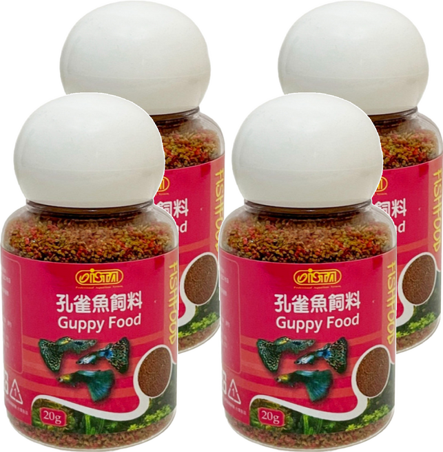 ISTA 伊士達 孔雀魚飼料, 20g, 4罐