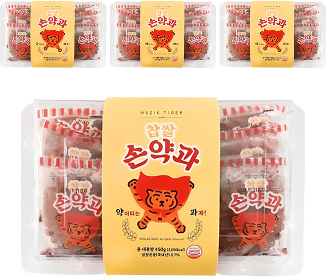 무직타이거 찹쌀 손약과 9p, 450g, 4개