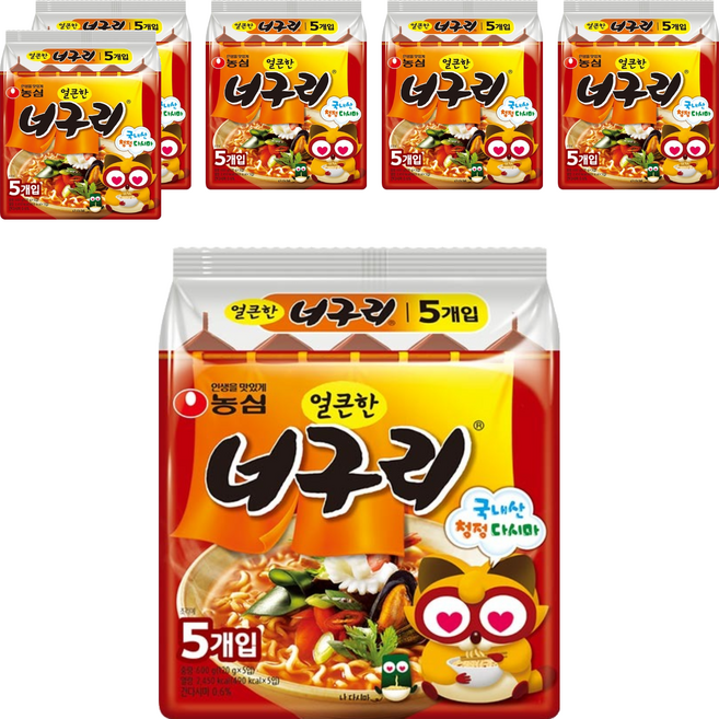 NONGSHIM 農心 浣熊香辣海鮮烏龍麵 120g, 30個