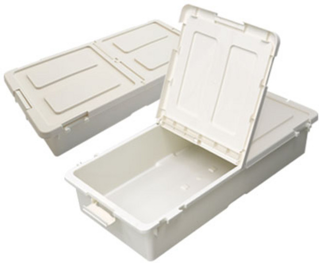 하우스레시피 틈새 언더베드 리빙박스, 아이보리, 40L, 2개