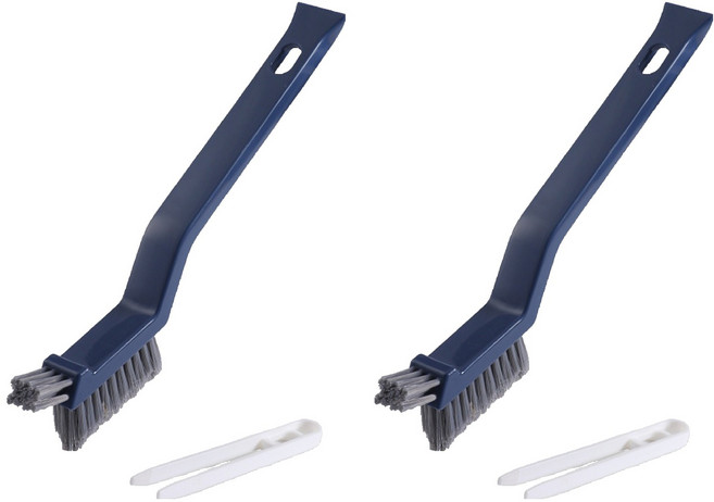 모던모어 틈새솔 욕실 창문 다용도 화장실 청소솔, 네이비, 2개