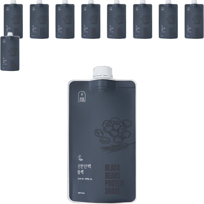 맘메이크 진한단백 블랙, 40g, 10개