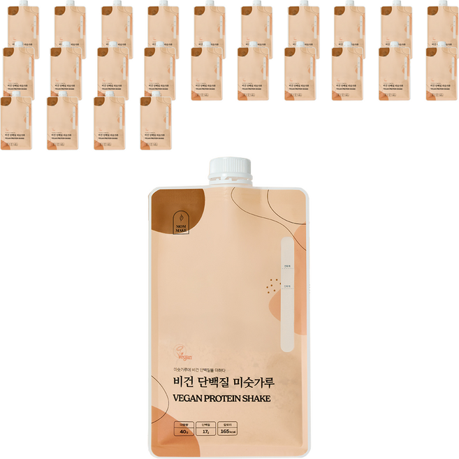 맘메이크 비건 단백질 미숫가루 쉐이크 파우치, 40g, 25개