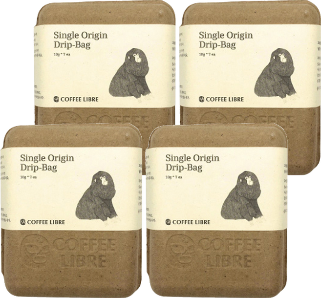 커피리브레 싱글 오리진 온두라스 드립백커피, 10g, 7개입, 4개
