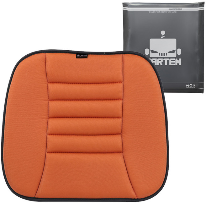 카템 감탄 차량용 메모리폼 방석, 브라운, 1개