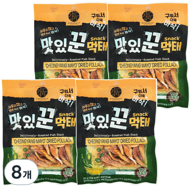 맛있꾼 먹태 청양마요맛, 30g, 8개