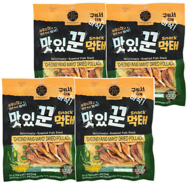 맛있꾼 먹태 청양마요맛, 30g, 4개