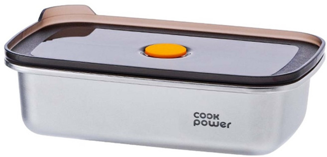 cook power 鍋寶 微氧系列可微波316不鏽鋼保鮮盒 600ml, 1個, 不鏽鋼色