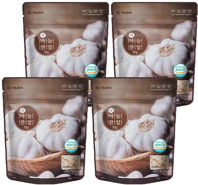자연한알 마늘한알, 20g, 4개
