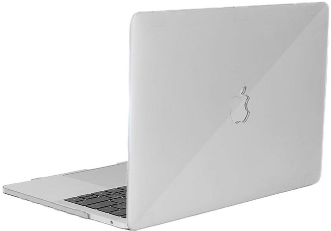 위니즈 크리스탈 로고타공 맥북케이스 M1 M2 M3 A2442 A2779 A2992 A2918 WZHMC-0011C, 투명, 1개