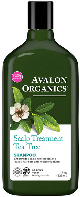 AVALON ORGANICS 頭皮調理精油洗髮精 茶樹, 1瓶, 325ml