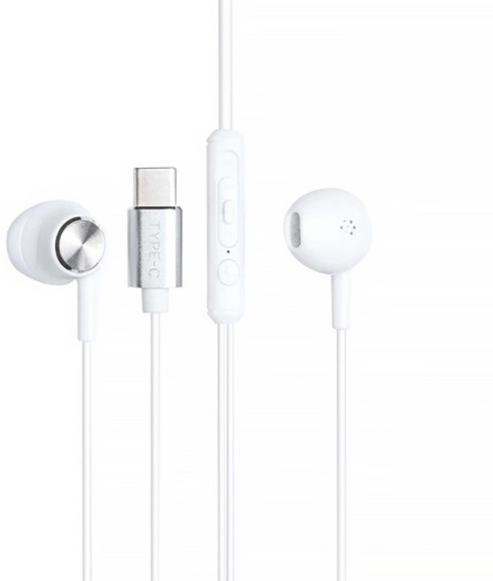 RASTO 經典Type-C磁吸入耳式耳機, RS31, 白色