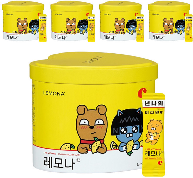LEMONA 萊蒙娜 維他命C粉隨身包, 70入, 5組