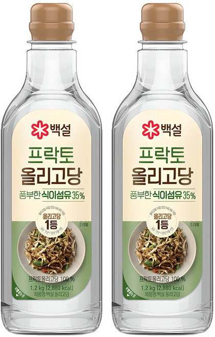 백설 프락토 올리고당, 1.2kg, 2개