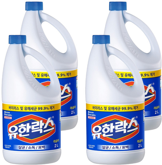 유한락스 레귤러, 2L, 4개